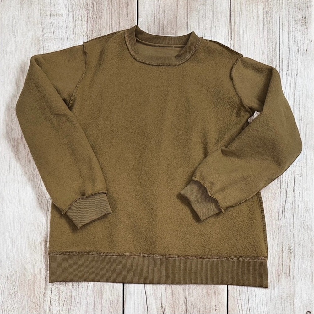 Lucky Me I See Ghosts Mens Brown/Khaki Graphic Pullover Sweatshirt Sz S - Picture 5 of 10